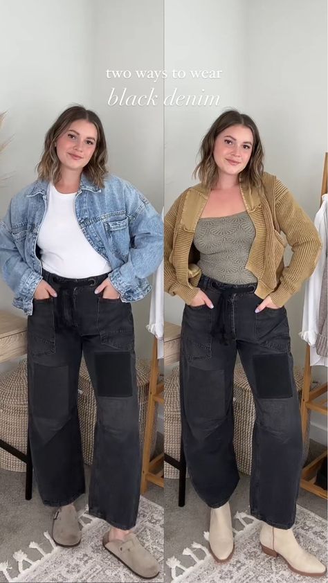 Moxie Pull-On Barrel Jeans curated on LTK Barrel Jeans Outfit Fall 2024, Plus Size Barrel Jeans Outfit, Barrel Jeans Outfit Winter, Black Barrel Jeans Outfit, Black Jeans Outfit Spring, Barrel Jeans Outfit, Jeans Outfit Spring, Barrel Jeans, Jeans Outfit Winter