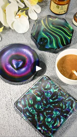 12K views · 323 reactions | Let's Resin Deep & Large Coaster Molds | ✨ Excited for the Deep & Large Coaster Molds? They're finally here!
🤩 We've just completed a set of wave-like folds resin coasters and are so surprised... | By Let's Resin | Facebook Resin Coasters, Water Ripples, The Deep, Resin Crafts, Molding, Coasters, Let It Be