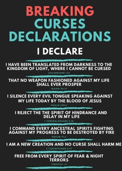 Spiritual Warfare Quotes, Breaking Curses, Prayer For My Children, Out Of The Darkness, I Declare, Deliverance Prayers, Spiritual Warfare Prayers, Personal Prayer, Spiritual Prayers