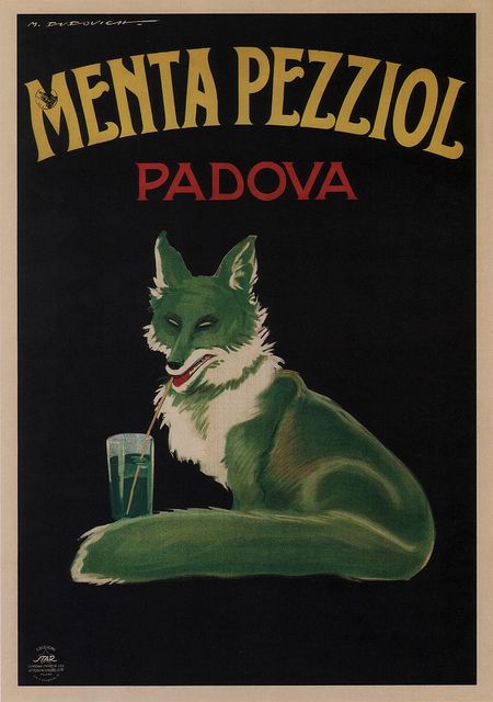 Marcello Dudovich. Menta Pezziol. 1922 | Flickr - Photo Sharing! Vintage Italian Posters, Etsy Poster, Fox Poster, Vintage Advertising Art, Italian Posters, Most Famous Artists, Classic Art Prints, Cafe Style, Advertising Poster