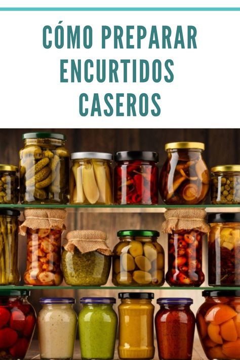 ¿Te animas a #encurtir? #Encurtidos #Vinagre #Casero Fermented Pickles, Pickle Butter, Pickled Vegetables, Dehydrated Food, Natural Preservatives, Food Supply, Culinary Skills, Fermenting, Preserving Food