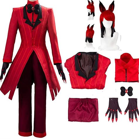 Alastor Outfit Ideas, Hazbin Hotel Outfits, Alastor Hazbin Hotel Cosplay, Hazbin Hotel Inspired Outfits, Alastor Cosplay, Cat Outfit Halloween, Beach Wedding Shoes, Cosplay Tips, Cosplay Tutorial