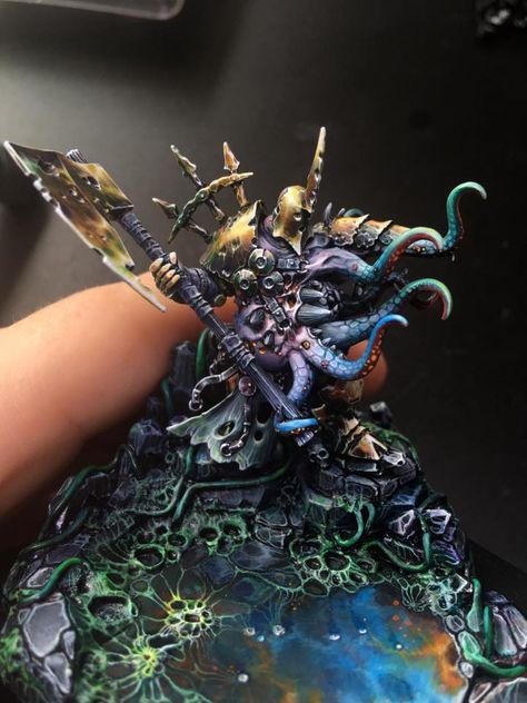 Nurgle Paint Scheme, Maggotkin Of Nurgle, Nurgle Miniatures, Warhammer 40k Necrons Miniatures, 40k Sisters Of Battle, Chaos Game, Painting Warhammer Miniatures, Chaos Lord, Warhammer 40k Figures