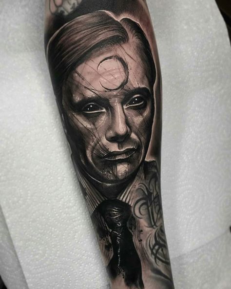 Hannibal Lecter Tattoo, Hannibal Tattoo, Anrijs Straume, Family Lettering, Hannibal Suit, Devil Tattoo, Hannibal Lecter, Tattoo Lettering, Tattoo You