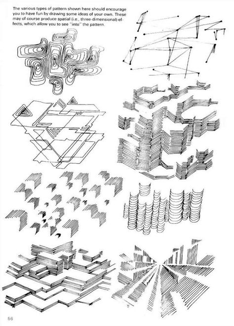 Drawing Strokes Practice, Ink Drawing Exercises, Line Drawing Exercises Art Lessons, Line Techniques Drawing, Landscape Practice Drawing, 3d Practice Drawings, Easy Art Exercises, Sketch Excercises, Landscape Drawing Practice