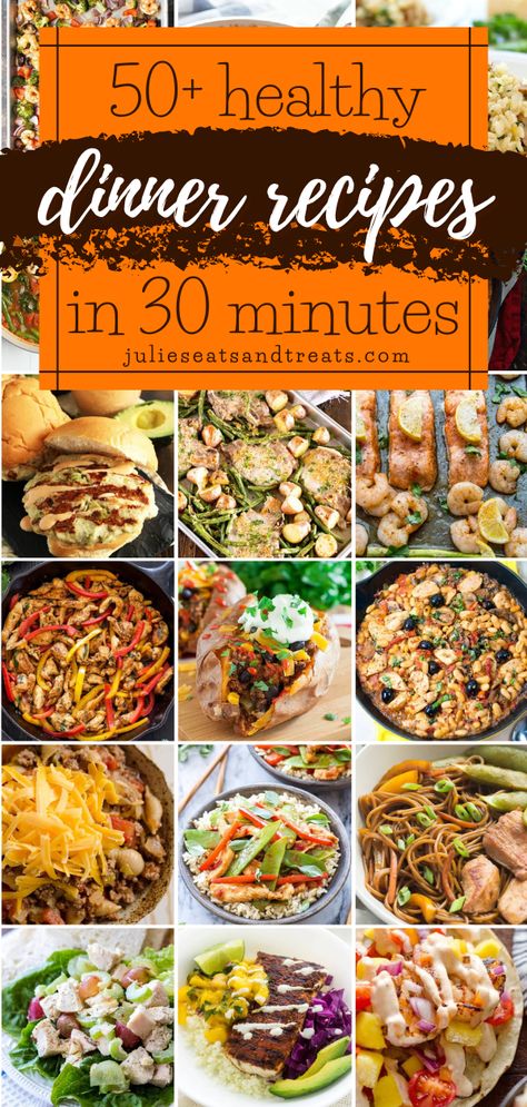 50+ Healthy Dinner Recipes In 30 Minutes!, healthy recipes for dinner, easy healthy recipes Diet Dishes, Healthy Dinners For Two, Fast Healthy Dinner, 30 Minute Meals Healthy, 30 Min Meals, Quick Healthy Dinner, Healthy Family Dinners, Diner Recept, Healthy Family Meals