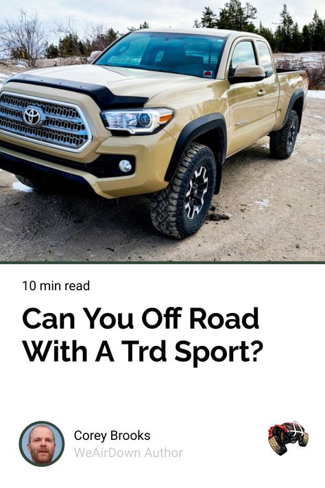 The TRD Sport Tacoma is a popular truck in Toyota’s off-road series. But how well does the entry-level off-roader do on the trails? Tacoma Trd Sport, Toyota Tacoma Trd Sport, Toyota Racing Development, Tacoma Truck, Off Roaders, Toyota Tacoma Trd, Tacoma Trd, Trd Pro, Toyota 4