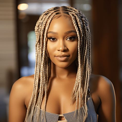 Platinum Blonde Box Braids 1 Platinum Blonde Box Braids, Ombre Box Braids, Hairstyle Tips, Blonde Box Braids, Braided Styles, Women Writing, Dark Roots, Ombre Effect, Box Braids Hairstyles