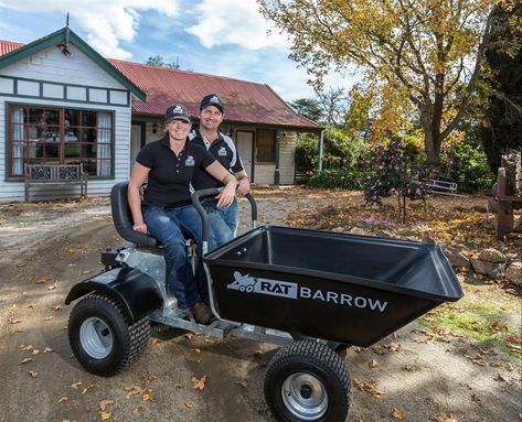 Motorized Wheelbarrow, Powered Wheelbarrow, Garden Tractor Attachments, Gerobak Dorong, Go Kart Frame, Homemade Tractor, Hippy Clothes, Tractor Idea, Tractor Implements