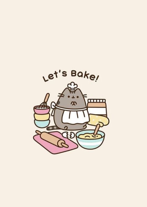 Cute Baking Wallpaper, Baking Aesthetic Wallpaper, Baking Wallpaper, Aesthetic Baking, Baking Aesthetic, Pusheen Cute, Cute Baking, Baby Co, I Want To Eat