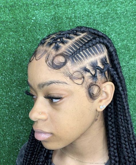 Zig Zag Part, Black Kids Braids Hairstyles, Cornrow Ponytail, Braided Hairstyles For Black Women Cornrows, Hair Color Underneath, Black Hair Clips, Feed In Braids Hairstyles, Box Braids Hairstyles For Black Women, Quick Braided Hairstyles