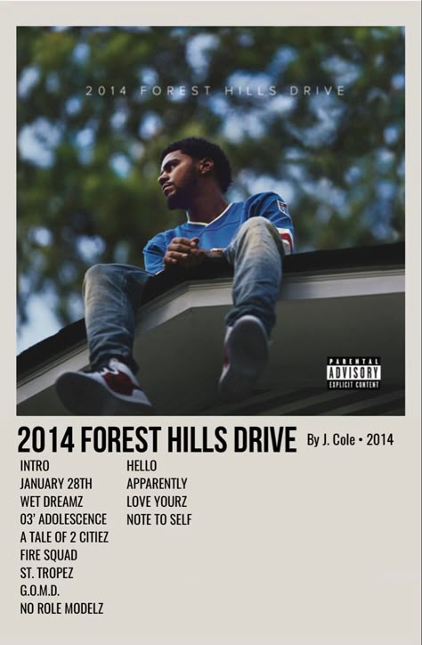 J Cole Albums, 2014 Forest Hills Drive, Drive Poster, Rap Album Covers, Minimalist Music, Music Cover Photos, Music Poster Ideas, Vintage Music Posters, Cool Album Covers