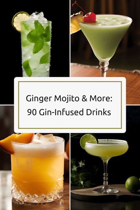 Explore an array of delightful gin-based cocktails starting with G, including recipes like a Ginger Mojito, showcasing unique flavor combinations! Ginger Mojito, Gin Based Cocktails, Grapefruit Margarita, Gimlet Cocktail, Bride Quotes, Gin Sour, Flavor Combinations, Cocktail Bitters, Sweet Cocktails