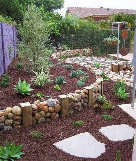 Backyard Ideas For Small Yards, Landscape Gardening, Cheap Backyard, Backyard Plants, Garden Ideas Cheap, Budget Garden, Easy Landscaping, Landscape Designs, Patio Landscaping