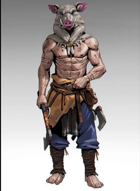 Barbarian Character Art, Barbarian Rpg, Npc Rpg, Viking Character, Want To Draw, Dungeons And Dragons Characters, Scary Art, Fantasy Warrior, Arte Fantasy