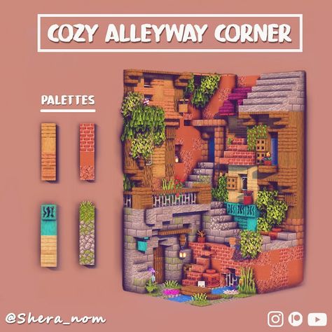 Cozy Minecraft, Cute Backgrounds Aesthetic, Minecraft Steampunk, Capas Minecraft, Rumah Minecraft Sederhana, Aesthetic Youtube, Minecraft Structures, Minecraft Blocks, Minecraft Banner Designs