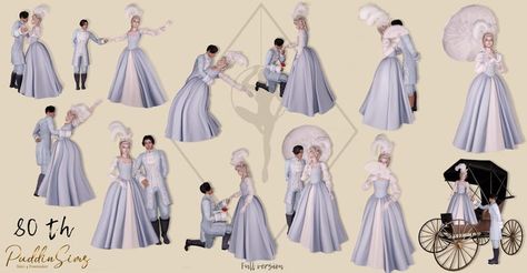 Sims 4 vintage old rococo victorian couple poses. 1800 Victorian Poses, Sims 4 Vintage, Disney Poses, Disney Challenge, Victorian Couple, Tudor History, Sims 4 Gameplay, Sims House Design, Best Sims