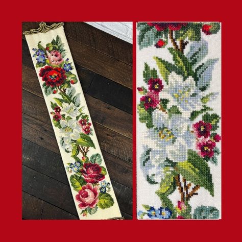 Floral Needlepoint, Nov 6, Saint Petersburg, Wall Hangings, Needlepoint, Wall Hanging, Tapestry, Brass, Wall Art