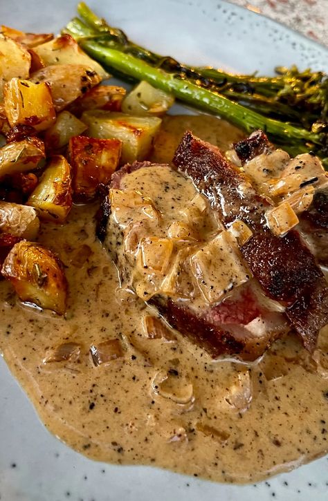 Joe's Shallot Steak Sauce Steak With Rosemary, Roasted Potato Recipe, Wine Steak, Rosemary Butter, Granulated Garlic, Pan Seared Steak, Beef Steak Recipes, Roasted Potato, Condiment Recipes