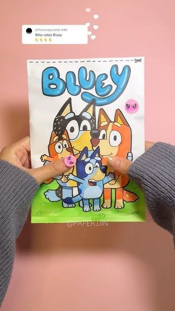 Blind Bag Ideas Paper Diy Tutorial, Bluey Aesthetics, Blindbag Ideas, Bluey Arts, Bluey Diy, Bluey Crafts, Bluey Craft, Blind Bag Ideas, Paper Blinds