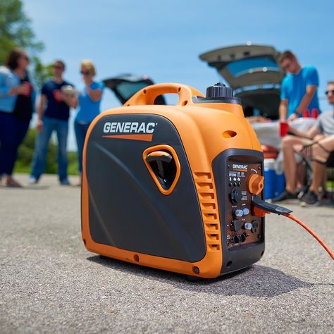 Generac 7117 GP2200i 2200 Watt Portable Inverter Generator - Parallel Ready and CSA/CARB compliant: Amazon.ca: Patio, Lawn & Garden Propane Generator, Portable Inverter Generator, Save Fuel, Inverter Generator, Portable Generator, Generator House, Solar Panels For Home, Recreational Activities, Portable Power