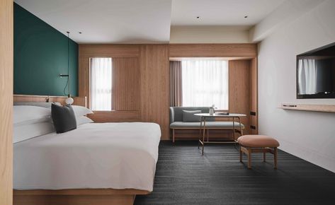 Neri & Hu take local inspiration for the Kimpton group's new property in Taipei Public Hotel, Neri Hu, Hotel Room Design, Hotel Boutique, Urban Setting, House Restaurant, New Property, Hospitality Design, White Tiles