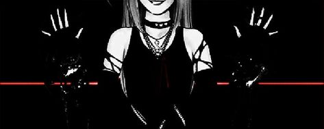 Misa Amane Banner Gif, Misa Amane Gif Pfp, Misa Banner Gif, Dark Header Gif, Goth Gif Banner, Misa Amane Header, Misa Amane Banner, Misa Amane Gif, Animated Discord Banner