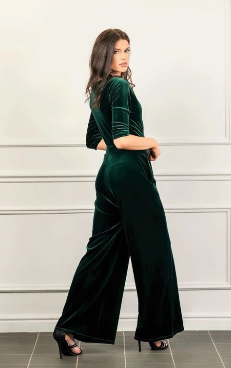 Dark Green Jumpsuit, Jumpsuit Bridesmaid, Bridesmaid Jumpsuit, Cocktail Jumpsuit, Bridesmaids Jumpsuits, Evening Jumpsuit, Womens Jumpsuits, Velvet Jumpsuit, Bridal Jumpsuit