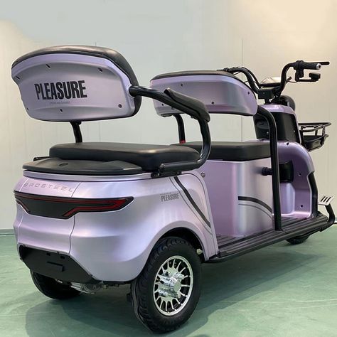 Three Wheel Electric Mini Scooter Tricycle with Roof for Adult Pink Max Black Green Silver Body Motor Acid Power Battery https://m.alibaba.com/product/1600180028735/Three-Wheel-Electric-Mini-Scooter-Tricycle.html?__sceneInfo={"cacheTime":"1800000","type":"appDetailShare"} Wheelchair House, Motorized Tricycle, Mobility Scooter Accessories, Olivia Jade, Adult Tricycle, Best Electric Scooter, Turning 40, Electric Golf Cart, Scooter Bike