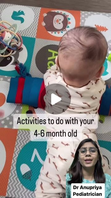 Babynama - Pediatricians on WhatsApp on Instagram: "Activities for 4-6 months baby!  #newborn #newmom #newmomlife #newmommylife #babydevelopment #babydevelopmentmilestones #parenting #parentingtips" 4 Month Baby Activities, Instagram Activities, Children Exercise, Baby Development Milestones, 4 Month Baby, Simple Activities, Baby Massage, 6 Month Baby, 6 Month Olds