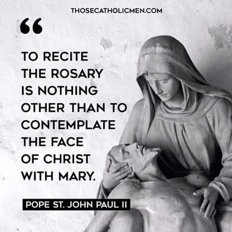 Quotes About The Rosary, Rosary Quotes Catholic, The Rosary Quotes, Rosary Quotes, Pope Saint John Paul Ii, St John Paul Ii, Saint Quotes Catholic, Real Diamond Necklace, Catholic Images