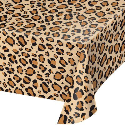 Cheetah Party, Cheetah Birthday, Leopard Print Party, Leopard Birthday, Leopard Party, Animal Print Party, Plastic Table Covers, Party Table Cloth, Plastic Table