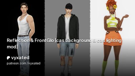 Reflection & FrontGlo [cas background & cas lighting mod] | vyxated Sims 4 Cas Background, Cas Background, Full Mirror, Free Sims, Sims 4 Cas, Moving Day, Maxis Match, Sims 4 Cc, Sims 4