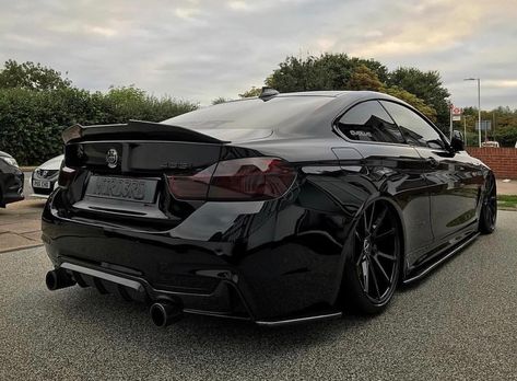 BMW F32 4 series black bagged murdered Bmw 435i, Honda Civic Car, Civic Car, Boy Gif, Album Art Design, Series Black, Best Luxury Cars, Premium Cars, Album Art