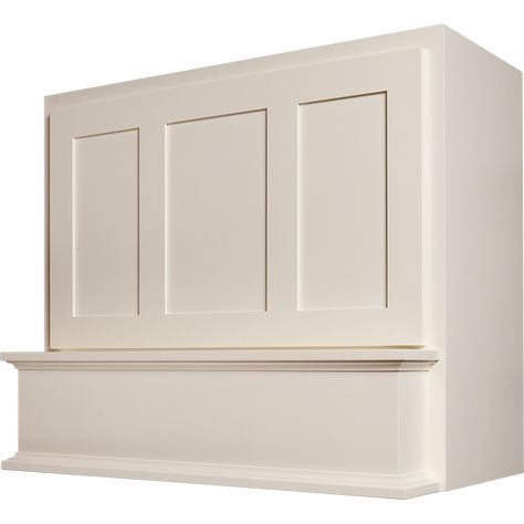 Wide Range Hood, Wood Range Hoods, Stove Range Hood, Range Hood Ideas, Shaker Kitchen Design, Range Hood Cover, White Wood Paneling, Mantle Styling, Kitchen Hood Design