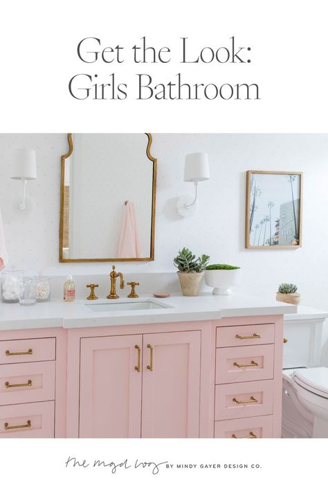 Pink Guest Bathroom, Blue Mosaic Bathroom, Small Bathroom Makeover Ideas, Pink Bathroom Vanity, Girls Bathroom Design, Tile Pattern Ideas, Modern Master Bathrooms, White Marble Backsplash, Pink Bathroom Ideas