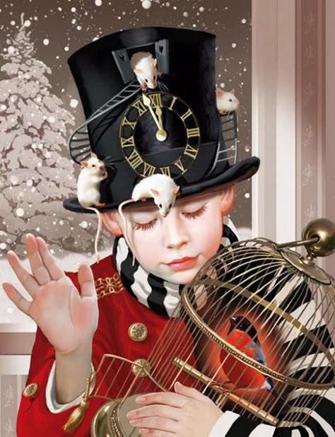 Steampunk Kids, Pierrot Clown, Dark Circus, Parapsychology, Bo Bartlett, Diesel Punk, Alex Colville, Night Circus, Audrey Kawasaki