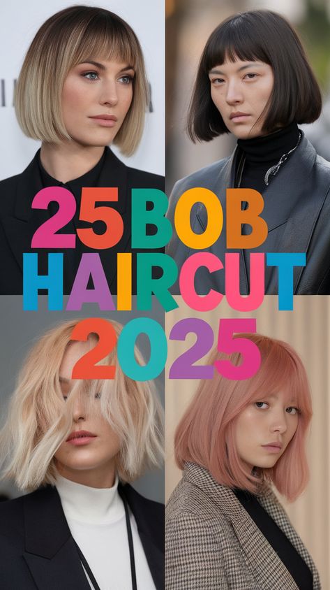 25 Bob Haircut Ideas for 2025: The Trendiest Styles to Try Short Sharp Bob Haircut, Trendy Bobs 2024, 2025 Bob Hair Trends, Short Hair 2025 Trends Women, Undercut Bob Haircut Short, Haircut 2025 Trends Women, Sharp Bob Haircut, Style Suits Women, Micro Bob Haircut