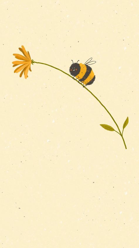 Cover Ups Tattoo, Bee Wallpaper, Poster Grafico, Iphone Wallpaper Pattern, Cute Simple Wallpapers, Bee Art, Cute Patterns Wallpaper, Iphone Background Wallpaper, Simple Wallpapers