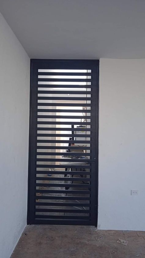 Single Door Grill Gate Design, Steel Gate Design Single Door, Door Grill, Grill Gate, Grill Gate Design, Gate Designs, Steel Gate Design, Safety Door, Entrance Gates Design