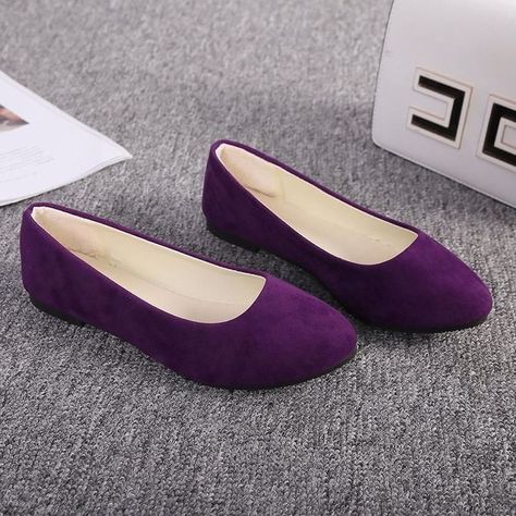 Loafers Flats Black Boat Shoes #shoe #shoes #womenshoes Black Boat Shoes, Black Boat, Suede Flats Shoes, Purple Flats, Flats Shoes Comfortable, Shoes Purple, Casual Dress Shoes, Walking Shoes Women, Casual Flat Shoes