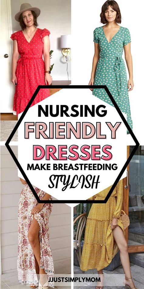 Nursing Friendly Dresses, Nursing Dress Breastfeeding, Feeding Dresses, Breastfeeding Friendly Dresses, Breastfeeding Fashion, Nursing Friendly Dress, Dresses To Make, Breastfeeding Dress, Nursing Mom