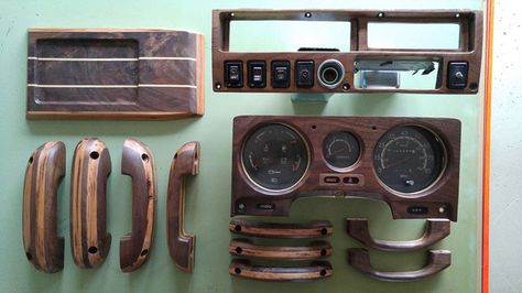 Wood Trim  - PopularMechanics.com Pajero Mk1, Classic 4x4, Car Interior Upholstery, Mercedes Interior, Car Interior Diy, Cars Interior, Automotive Upholstery, Isuzu Trooper, Defender 130