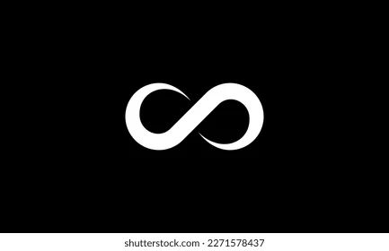 White infinity symbol simple logo Infinite Logo, Infinite Symbol, Infinity Logo, White Infinity, Cat Logo, Infinity Symbol, Simple Logo, Marketing Campaigns, Vector Images