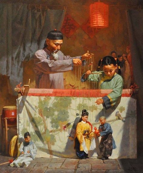 Jie Wei Zhou. Final Rehearsal. 2010 Jackson Hole Art, Book Art Sculptures, Contemporary Western, Art Deco Paintings, Fine Art Painting Oil, Chinese History, Art Painting Gallery, Eastern Art, Classic Paintings