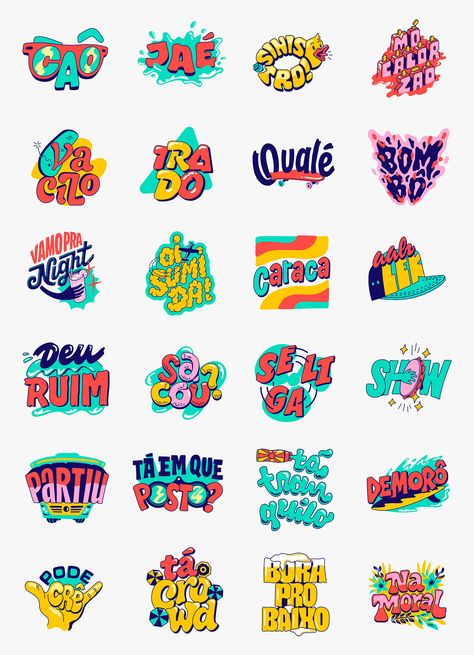 Google Allo Stickers on Behance Typographie Logo, Design Club, Darkest Night, 카드 디자인, Sticker Designs, Shirt Design Inspiration, Lettering Styles, Retro Logo, Kids Logo