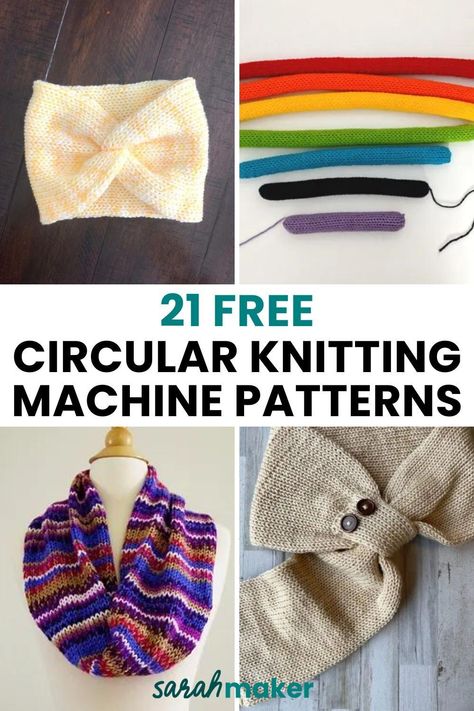 Circular knitting machine patterns for beginners and experts alike, including hats, scarves, sweaters, and. #knittingpatterns #knittinginspiration #knittinglove #handknitpatterns #knittingaddict How To Circular Knit, Addi Knitting Machine Scarf Patterns, Knitting Machine Messy Bun Hat, Knitting Machine For Beginners, Addi Express Scarf Pattern, Knitting Machine Cowl Pattern, Loom Machine Patterns, Circular Knitting Machine Hat Pattern, Patterns For Sentro Knitting Machine