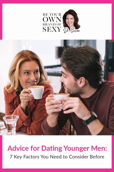 Age is just a number right? But, there are some things you should consider before dating a younger man. https://beyourownbrandofsexy.com/advice-for-dating-younger-men-7-key-factors-you-need-to-consider-before/ #date #dating #datingsecrets #successfuldating #datingsucceess #datingyoungermen #advicefordatingyoungermen Dating A Younger Man, Two Piece Sets Outfits, Dating Over 40, Age Is Just A Number, Gothic Novel, Wide Leg Pant Suit, Age Gap, Casual Shirt Women, Finding Love