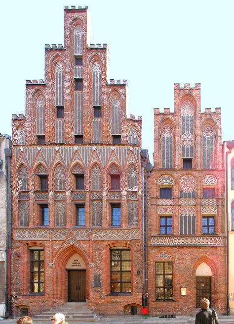 The birth place of Nikolaus Kopernikus in Torun, at that time, Royal Prussia, Kingdom of Poland in 1473. Torun Poland, Nicolaus Copernicus, Poland History, Visit Poland, Gothic Buildings, Poland Travel, Gothic Architecture, Central Europe, Old Building