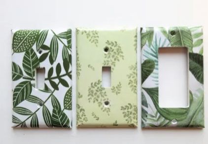 Light Switch Covers Diy, Switchplate Covers, House Aesthetics, Current Aesthetic, Painted Frames, Earth Week, Room Organizer, Modern Style Decor, Tropical Home